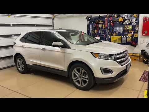 Ford Edge Rear brakes replacement pads and rotors maintenance mode 2015-2018