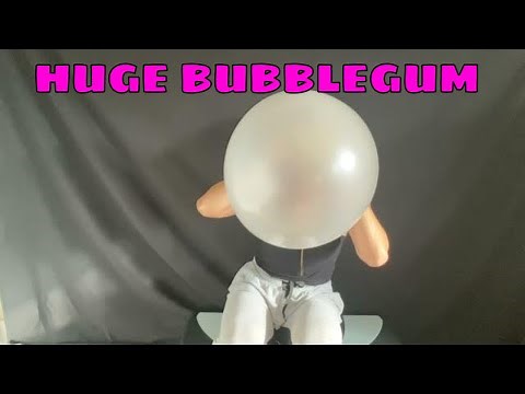 ASMR blowing up big bubble gum | super bubble