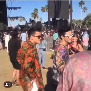 Emma Chamberlain And The Dolan Twins Together At Coachella Day 2