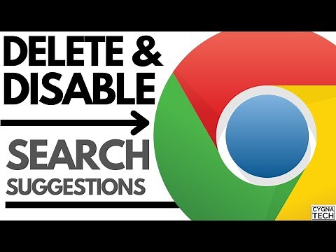 How To Delete & Disable Search Suggestions For Google Chrome Browser | Clear Chrome Search History