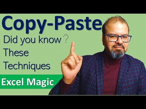 Microsoft Excel Copy Paste tricks