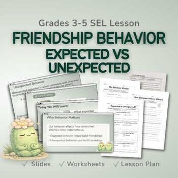 Expected vs Unexpected Behavior Lesson | SEL Friendship Skills | Social Skills