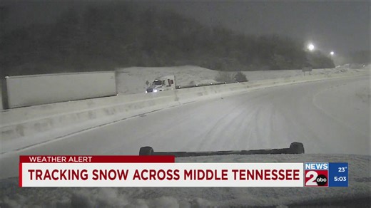 Slick road conditions along I-65 South