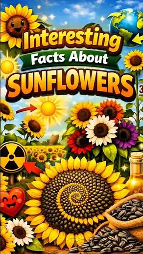 interesting facts about sunflowers #facts #infoknow #flowers #nature #biography #plants #cbum