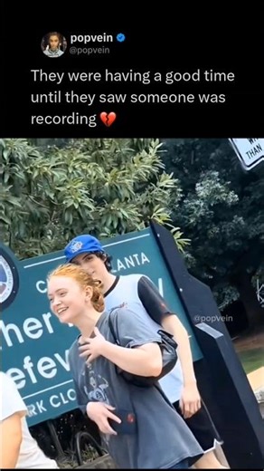 Sadie Sink , Gaten and Finn Wolfhard were having a good time until they saw someone was recording 💔