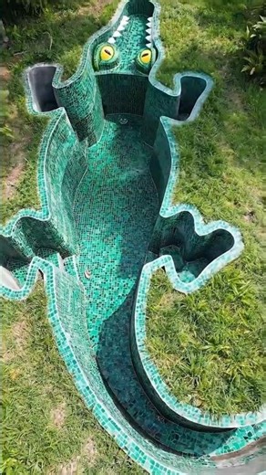 We Built a GIANT Alligator Pool in his Backyard!