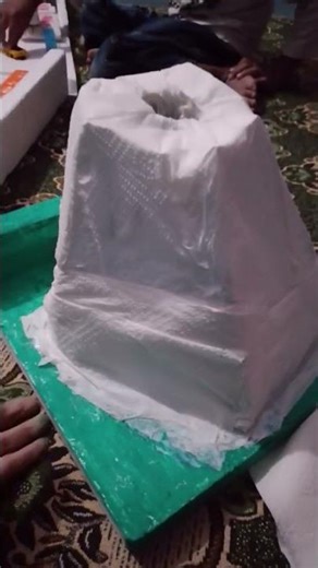 made volcano 🌋 school project #shotrs #diy #giftideas #shortsviral #craft #art #mygifts