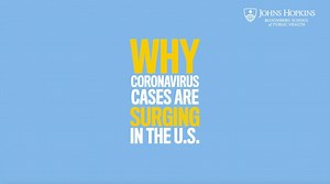7.7K views · 73 reactions | “It’s all levels of government that need to be leaning into this and responding and doing our best to collectively turn the corner,” says Caitlin Rivers of Johns Hopkins Center for Health Security. Hear from Caitlin about why #COVID19 cases are surging in the U.S. | Johns Hopkins Bloomberg School of Public Health | Facebook