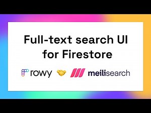 Full-text search UI for Firebase Firestore