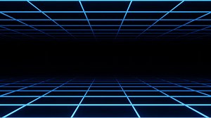 Synthwave Grid Background Video, Blue Neon Retro Sci-Fi Loop Motion Background Free Stock Footage