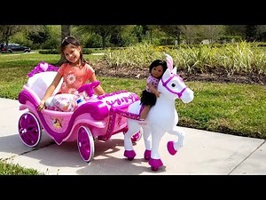 Royal carriage trip - princess - horse