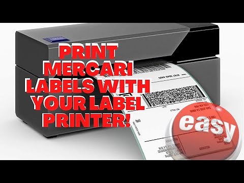QUICK & EASY way to print Mercari shipping label on your thermal label printer.