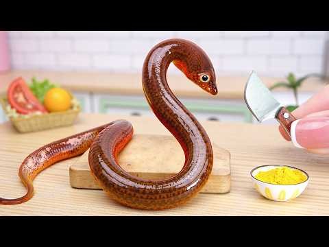 So Delicious! Mini Unagi Sushi Roll 🍣🔥 | Satisfying ASMR Mini Cooking ✨