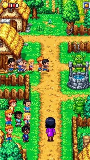 Make me an 8 bit sprite in a top down pixel game! Farming village adventure Sadik Moment #aivideo