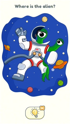 👽 Where Is The Alien? | Tricky Space Puzzle Challenge 🚀🧩#WhereIsTheAlien #PuzzleGame #BrainTeaser