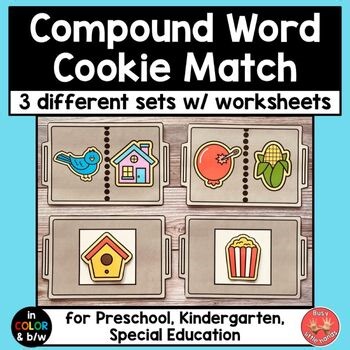 Compound Words Literacy Center Activities Worksheets Preschool Special Education