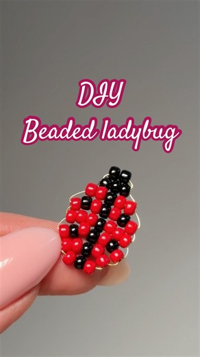 diy beaded ladybug tutorial (easy beginner guide!) 🐞✨