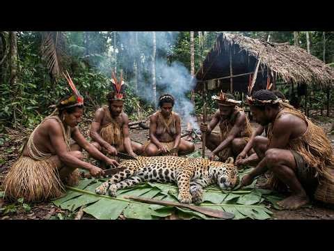 Indian Jaguar Encounter Survival in the Amazon | How the Korowai Tribe Live Completely Off the Land