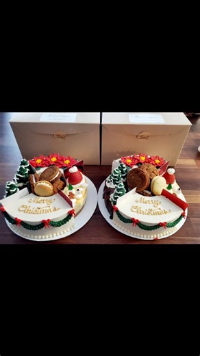 Butter+Blooms on Instagram: "We have so many items ready for you to pick up for your Christmas celebrations. Come in tomorrow 9-5. Limited quantities. -12 count mini cinnamon rolls -orange roll wreath with bite size cranberry orange scones in the center -5 count macaron boxes -6 count variety cookies -santa cookie crafting project (6 cookies, 3 bags of icing, sprinkles and a custom plate made by our neighbors @kollectacreations_llc ) -biscuit and gravy casserole -bacon and cheese quiche -8" samp