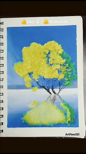 Easy nature scenery drawing|realistic drawing| #shorts #drawing