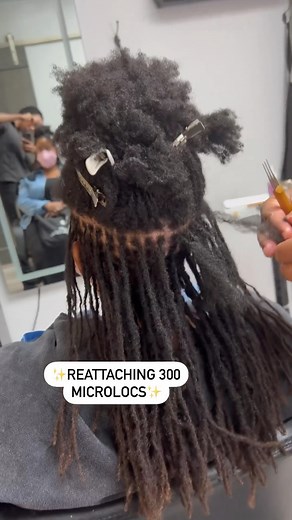 Wow… attaching 300 micro locs… • • @dxlynlocs.orlando Results!! This reattachment took us 9hrs to complete. ✨ Yes it is a lot of work but when you love what you do, you live for the results! #microlocs Service: natural loc reattachment Stylists: Rebekah Dee All products used from WWW.DXLYN.COM * #locs # #naturallocs #kidswithlocs #orlandolocs #orlandostylist #permanentlocextensions #twa #instantlocs #loclivin #locology #locextensions #protectivestyles #orlandoloctician #loctutorial #twostrandtwi