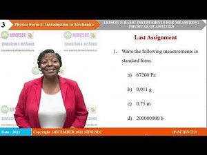 IP-SC PHYSICS Form 3 Lesson 3 BASIC INSTRUMENTS FOR MEASURING PHYSICAL QUANTITIES