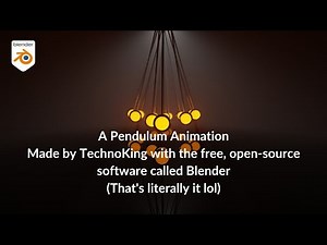 Pendulum Animation | Made in Blender and Edited in Da Vinci Resolve 18