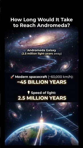 How far is Andromeda galaxy? #Andromeda #space