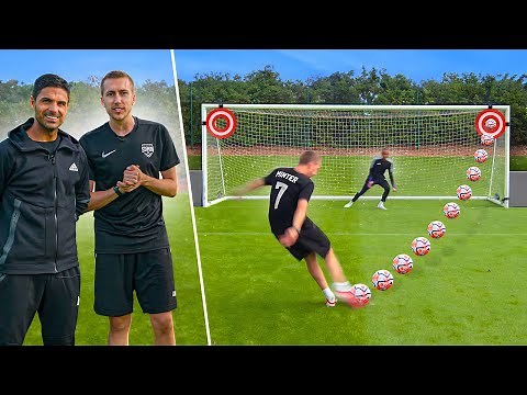 FOOTBALL CHALLENGES vs MIKEL ARTETA!