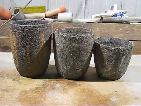 Crucibles for cast iron melting