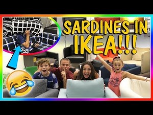 😀SARDINES IN IKEA😀| HIDE AND SEEK | We Are The Davises
