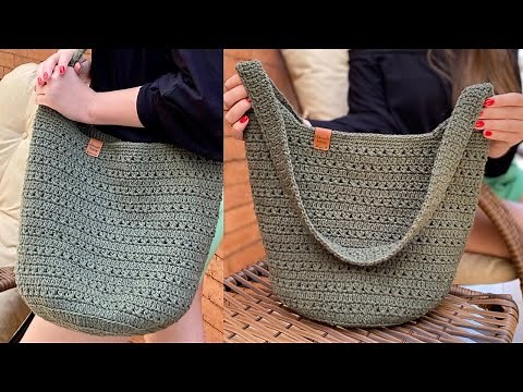 BOLSA RIO -Linda bolsa de crochê, fácil e prática de fazer, passo a passo por ‪@MarceloNunesCroche‬