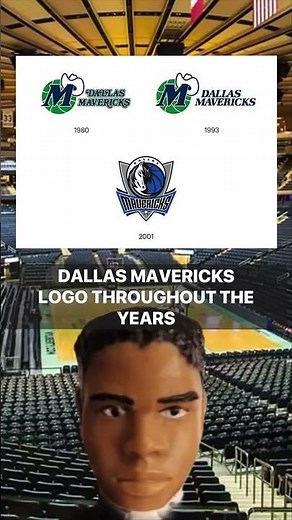 Dallas Mavericks logo throughout the years