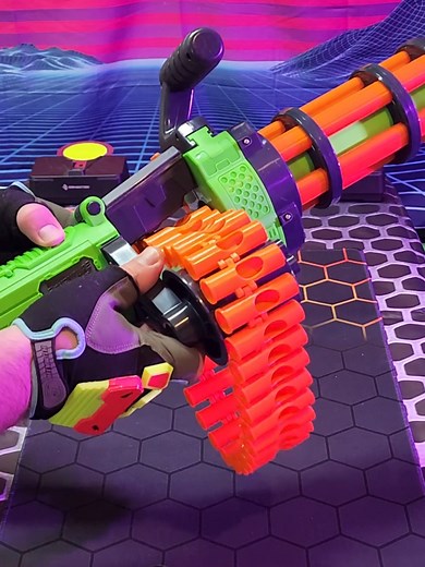Adventure Force V Twin Nerf Minigun Review