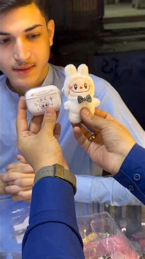 AirPods with Labubu 👍 #shortsfeed #airpods #shorts #tech