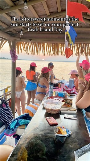 Nothing beats having your bachelorette party at Crab Island! But no one prepares you for the ride back in when its over #bacheloretteparty #destinflorida 💗 | Destin Crab Island Adventures