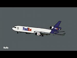 FedEx-14 Crashed landing Animation