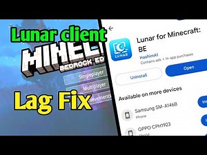 How to download lunar client in minecraft pocket edition || Lag Fix Client For MCPE