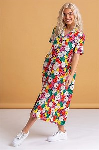 Multi Bold Floral Shirt Dress | Roman UK