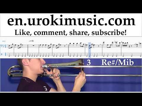 How to Play Trombone Star Wars - Imperial March Tabs Part#2 um-i352