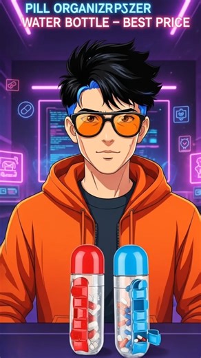 7-Day Smart Pill Bottle — पानी + दवाई साथ में! Must-Have Gadget | Link in Bio#shorts