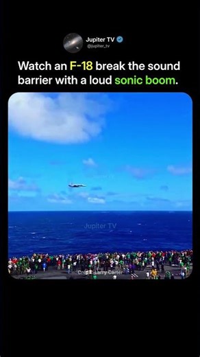Breaking the Sound Barrier Up Close 💨😳