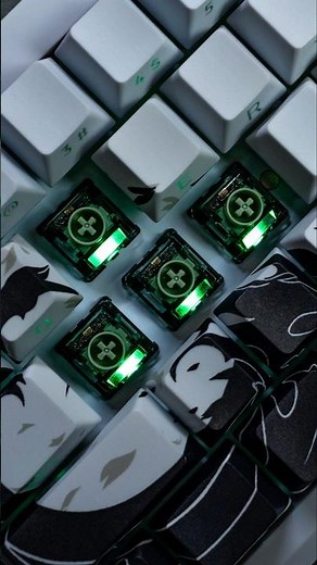 Gateron Jade Emerald Tactile magnetic switches Sound Test in Wraith W60 #halleffect #gateron #typing