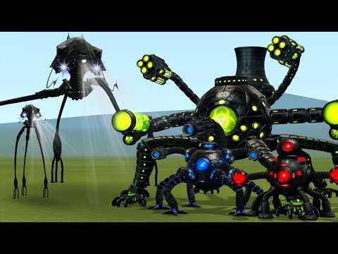New Tripod Monster Vs All Phases Of Omnidroid 1 To 20 In Garry's Mod