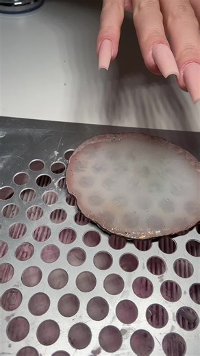 Stunning Citrus-Inspired Stiletto Nail Art Process