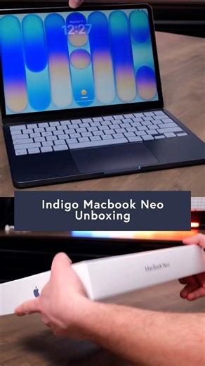 #ASMR Apple MacBook Neo Indigo Unboxing #A18Pro #MacBookNeo