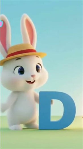 The Bunny 🐰 Beeboo Learning ABC 🔥🕺💃 #shortsfeed #learnenglish #shortsviral #alphabet #phonics