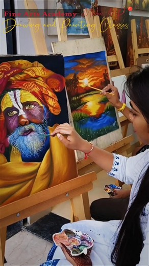 Every Student is Creating a Masterpiece! 🎨🔥 | Fine Arts Academy Mhow #Shorts#viral #ytshorts