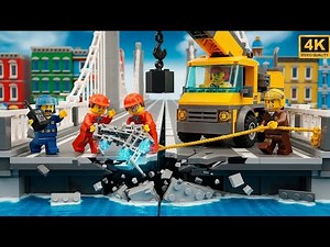 LEGO City Disaster Team: The Bridge is About to Collapse! 🌉⚠️👷