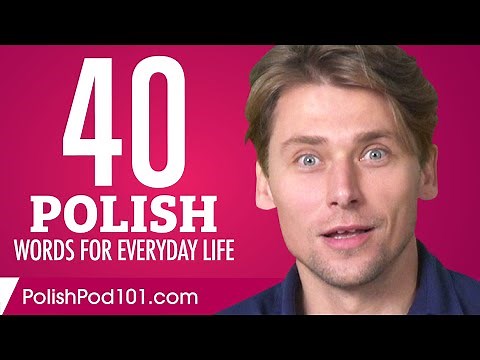 40 Polish Words for Everyday Life - Basic Vocabulary #2